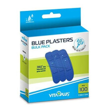 Blue PLASTERS Bulk 100's (19x72mm) - Hospitality, Food Service and Agriculture Plaster - Metal Detectable