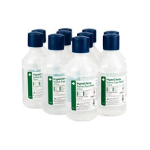 Safety First Aid Group HypaClens Eye Wash Bottle Sterile Saline Solution 0.9%, 250 ml (Pack of 10)