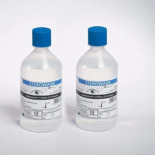 Steroplast Saline Eye Wash Solution - 2 x 500ml Bottles