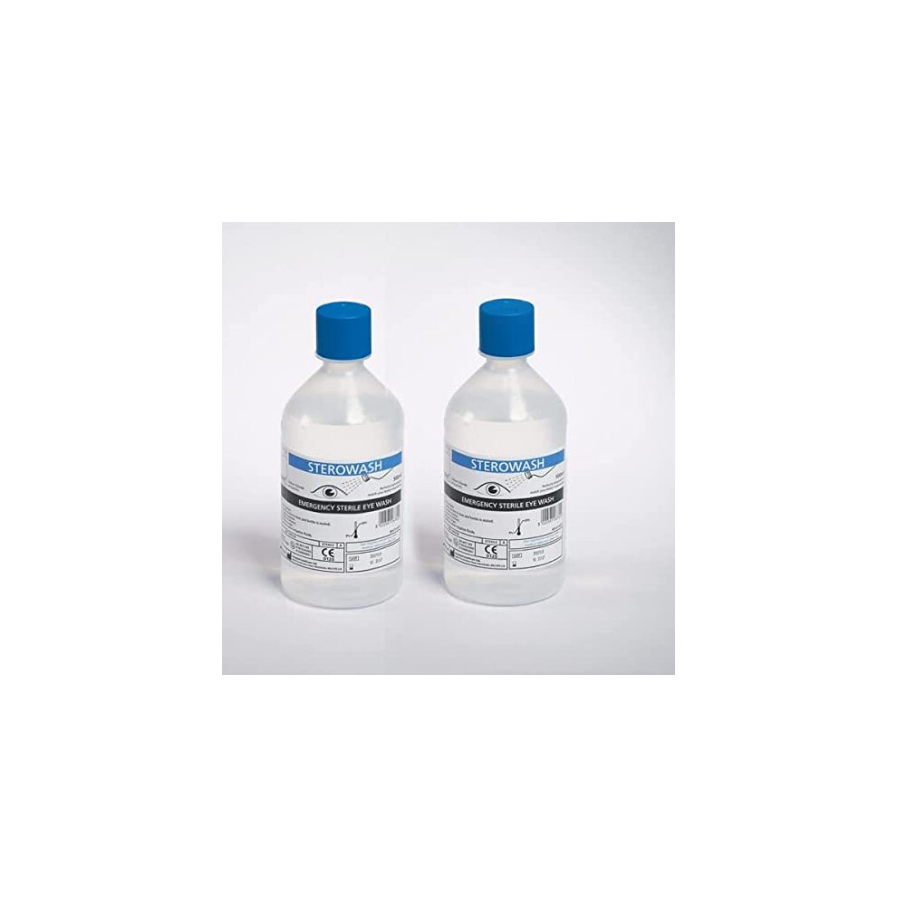 Saline Eye Wash Solution - 2 x 500ml Bottles