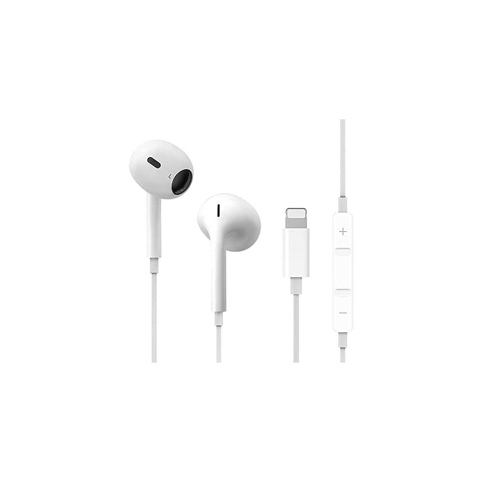 In-Ear Earphones for iPhone 11,Hi-Res Extra Bass Earbuds HiFi-Audio Stereo Noise Isolating Earbuds with Mic+Volume Control Compatible for iPhone