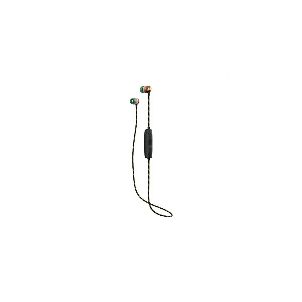 House of Marley Smile Jamaica Wireless 2 In-Ear Headphones - Noise Isolating Bluetooth Earphones, 9 Hours Playtime, w/ Quick Charge, IPX-4 Waterp