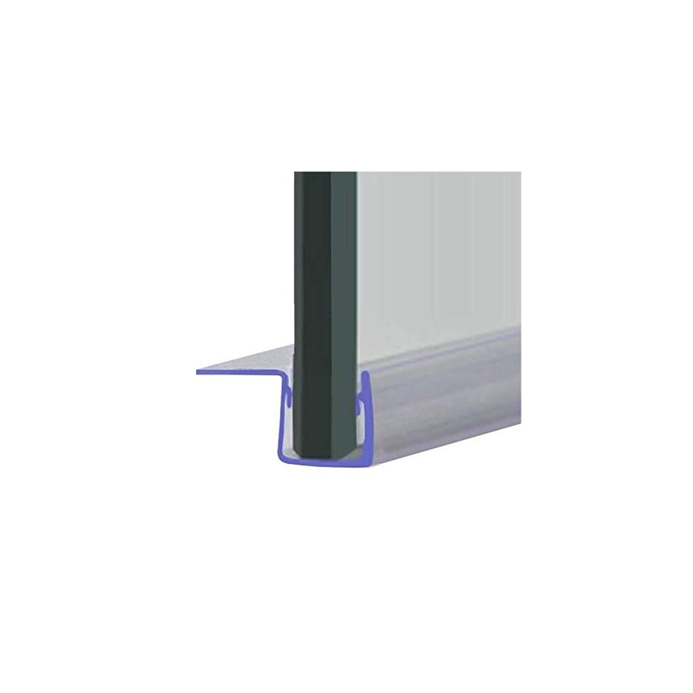 Shower Seal For Screens, Doors Or Panels | Fits 4, 5 Or 6Mm Glass | 20Mm Deflector Fin For When There Is No Gap | 80Cm, 90Cm, 140Cm Or 2M Long | 5060734193398