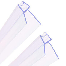 HNNHOME Pair of 2 Bath Shower Screen Door Seal Strip For 4-6mm Glass Up To 20 mm Gap