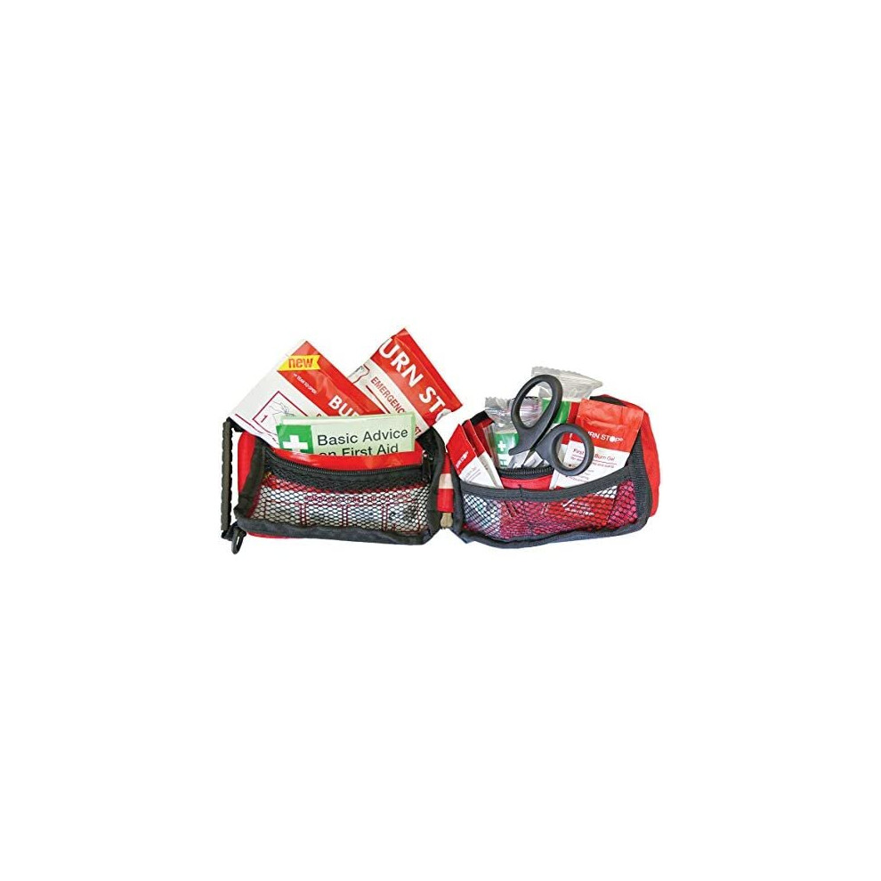 Safety First Aid Group Burn Stop Burns First Aid Kit In Bag, Medium Fully Stocked