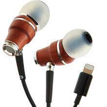 Symphonized NRG MFI Earbuds, Certified Lightning Earbuds Compatible with Apple iPhone/iPad/iPod, Premium Genuine Bubinga Wood in-Ear Noise Isolat