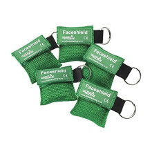 HypaGuard Keyring CPR Resuscitation Face Shields, Pack of 5 Key Fob Face Masks