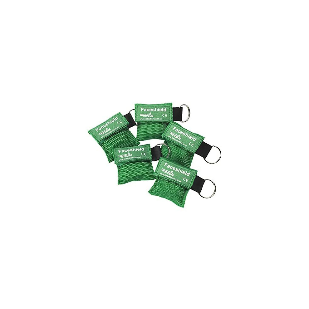 Safety First Aid Group Hypaguard Keyring Cpr Resuscitation Face Shields, Pack Of 5 Key Fob Face Masks