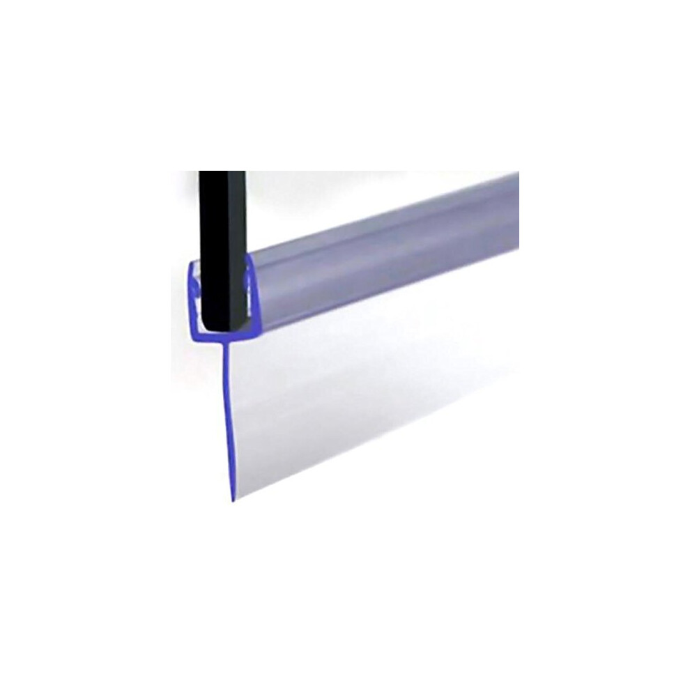 VeeBath Essentials F Type Shower Screen Door Seal - 4-6mm Glass Up to 16mm Gap