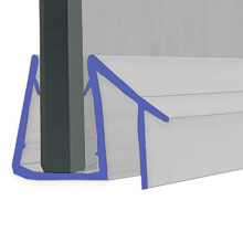 Shower Seal for Screens, Doors or Panels | Fits 4, 5 or 6mm Glass | for When There is No Gap | 80cm, 90cm, 140cm or 2m Long | SEAL074 (200cm)