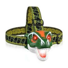 Headlamp LED Headlight T-Rex Head Torch Dinosaur Toys LED Headlamp Flashlight for Kids Realistic Dino Roar Sounds 3 Modes Helmet Light for Readin