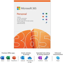 Microsoft Office 365 Personal 1 User 1 Device 1 Year Subscription 32 & 64 Bit Me QQ2-01399
