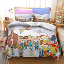 (Style 07, Single) The simpson Bedding Single Double King Duvet Cover
