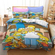 (Style 10, Single) The simpson Bedding Single Double King Duvet Cover