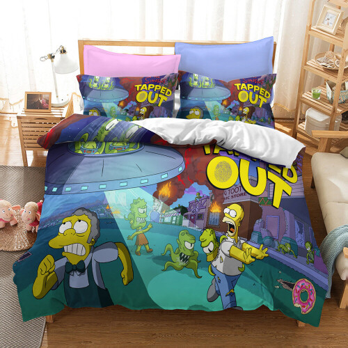 (Style 03, Double) The simpson Bedding Single Double King Duvet Cover