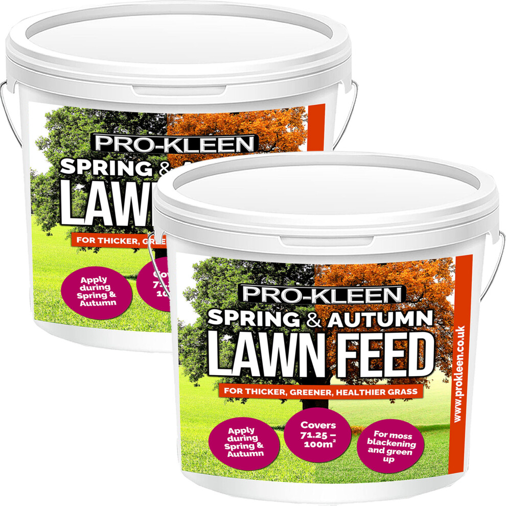 (2 x 2.5KG) ProKleen Spring and Autumn Lawn Feed