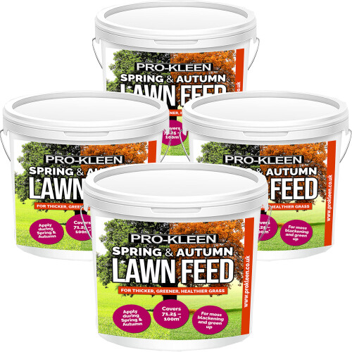 Pro-Kleen (4 x 2.5KG) ProKleen Spring and Autumn Lawn Feed