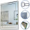 AICA Aica 500 x 700 mm Rectangular Bathroom Wall Mirror Bathroom Mirrors Bevelled Design Wall Mounted 3