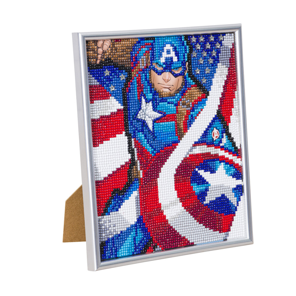 (Captain America) Craft Buddy Crystal Art Thor / Captain America Picture Kit