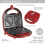 Quest Quest 750W 2 Slice Non Stick Sandwich Toastie Maker | Red 3