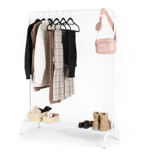 (WHITE ) LIVIVO Heavy Duty Clothes Rail Rack