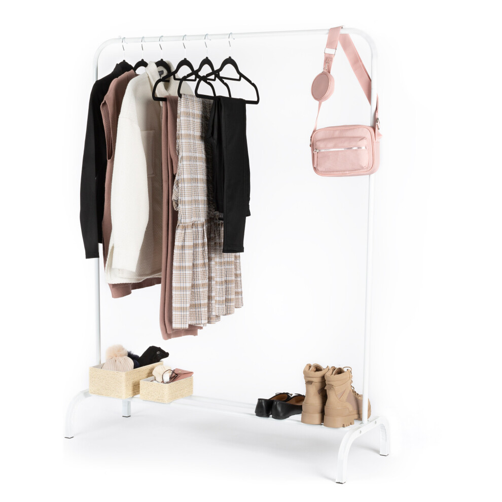 (WHITE ) LIVIVO Heavy Duty Clothes Rail Rack