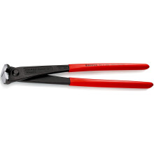 KNIPEX 99 11 300 High-Leverage Concreters' Nipper, 300 mm - 25% Less Effort, Extra-Slim for Deep Rods, Twists & Cuts Binding Wire in One Pass
