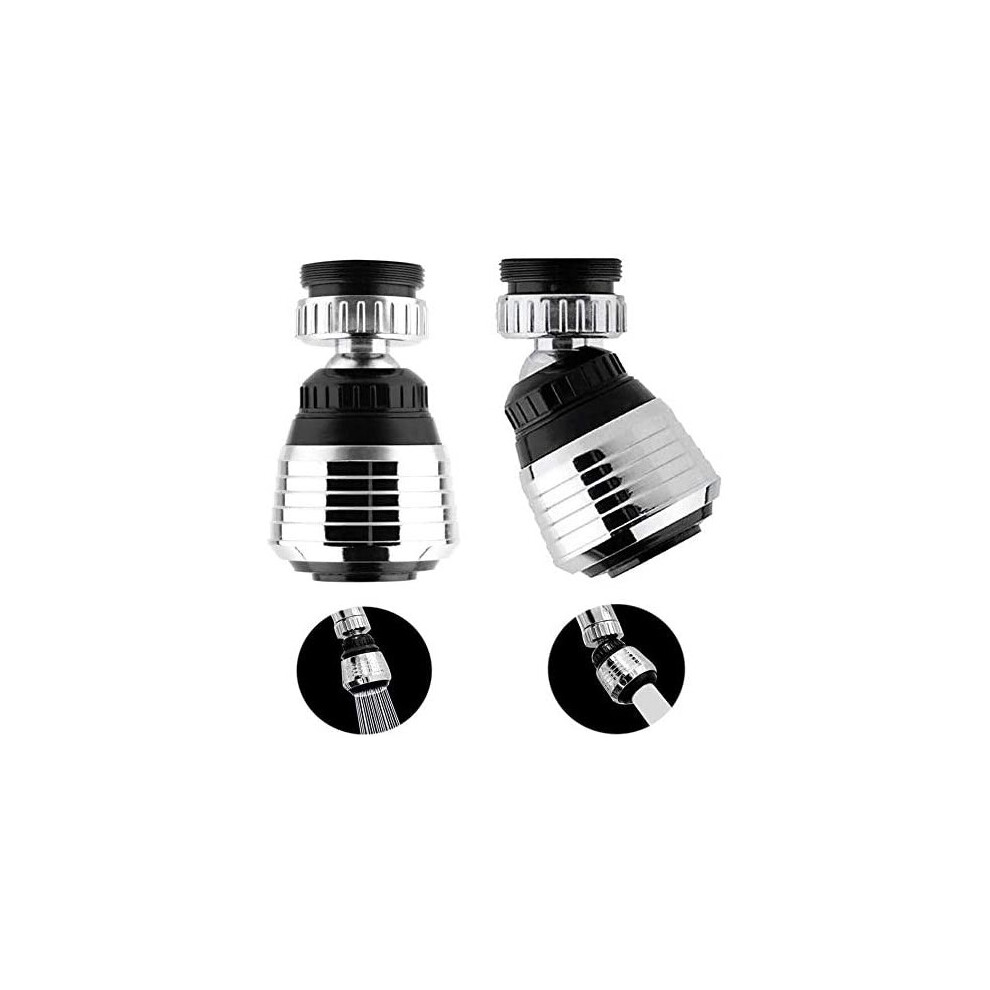 2X 360 Degree Swivel Faucet Water Saving Bubbler Filter Faucet Sprayer 763170381804