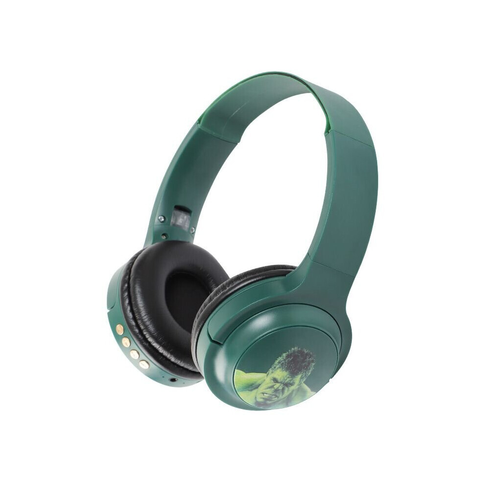 (Hulk) Marvel Iron Man Spiderman Captain Headset Wireless Bluetooth Headphone With Mic 692371323606