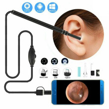 5.5mm Ultra-Thin Portable USB Digital Otoscope Camera HD 720P 6 LED