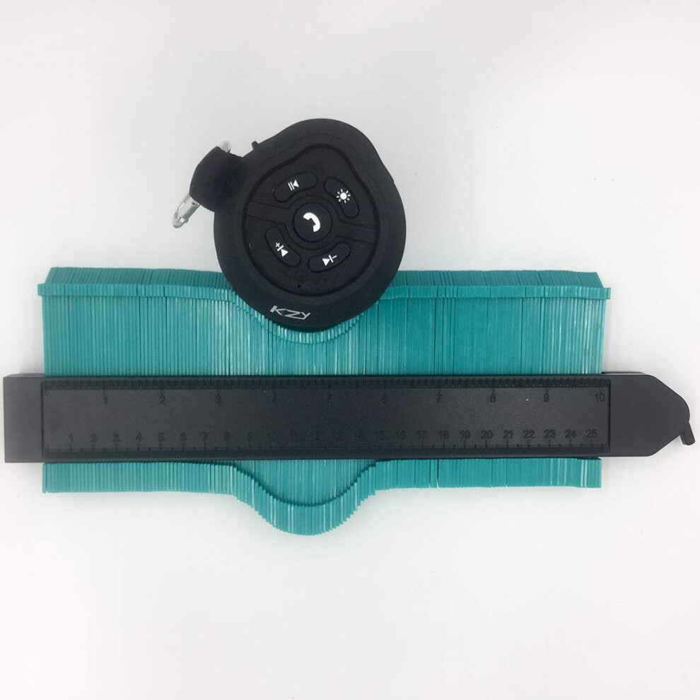 (Green) Contour Gauge Duplicator With Lock 10 Inch 25Cm Irregular Rulers 763170383839