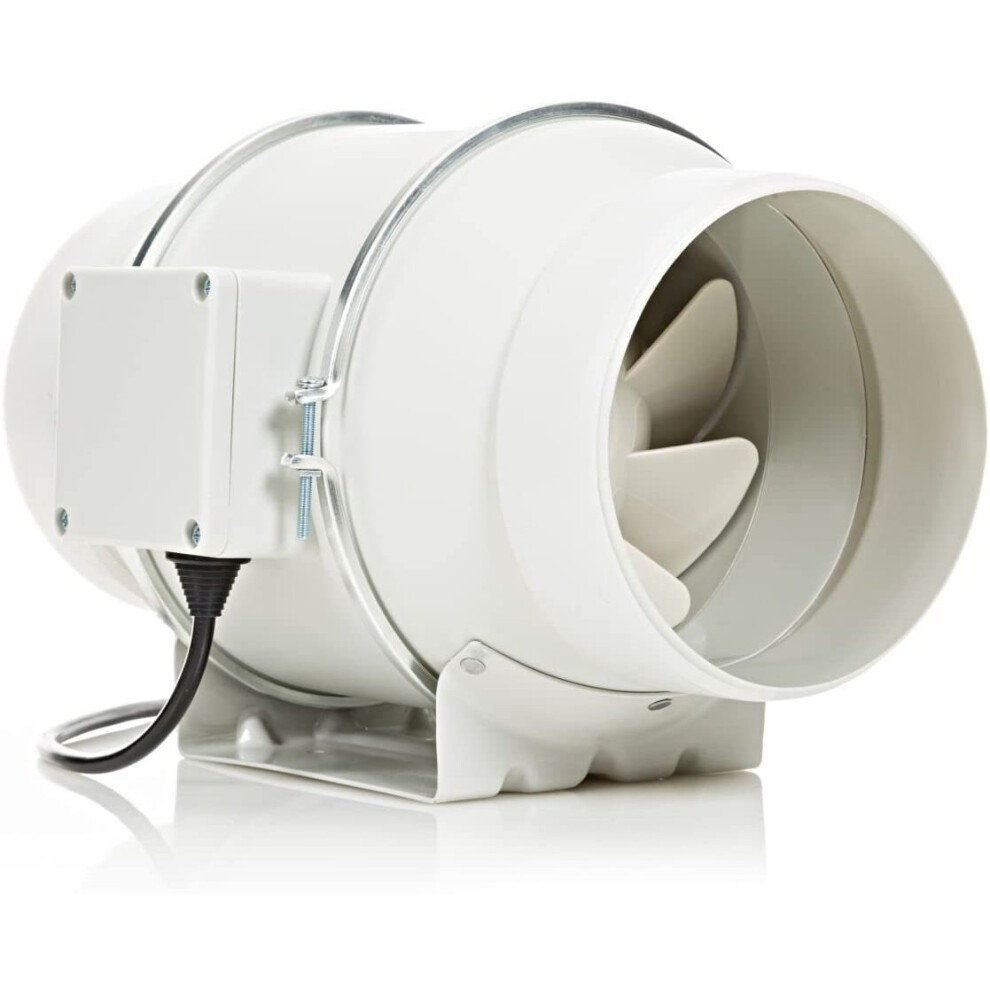 Sterr White Quiet Duct Fan Inline Extractor 150-160 Mm / 6'' - Dfa150