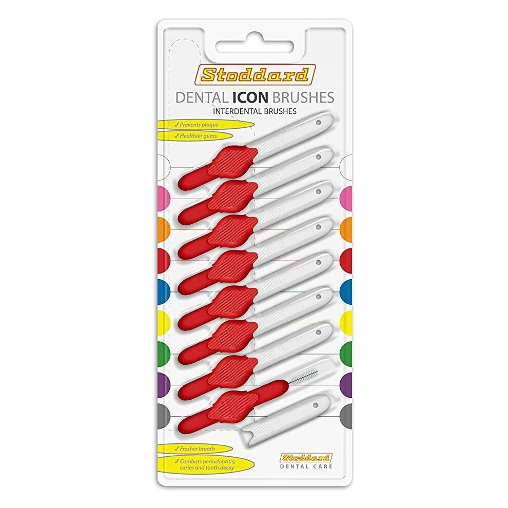 Interdental Brushes Red Stoddard Icon Interdental Brush - 0.5 - 8 Per Pack