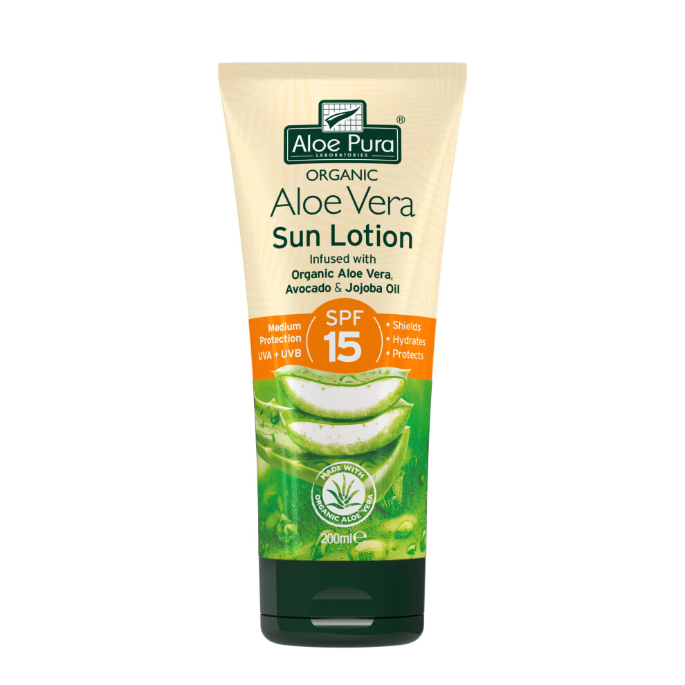 Aloe Pura Aloe Vera Sun Lotion Spf15 200ml