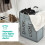 LIVIVO 2 COMPARTMENT LAUNDRY HAMPER CLOTHES WASHING STORAGE BASKET DARK LIGHTS FOLDABLE 6