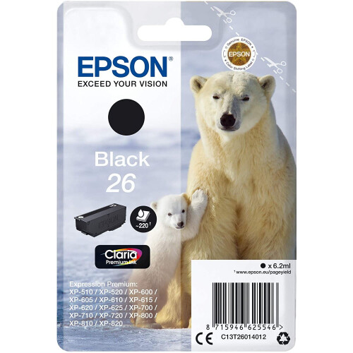 Epson EPSON Polar Bear Ink Cartridge for Epson Expression Premium Series - Black 1