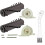 SPARES2GO Roller Brush Bar + End Caps for GTECH AirRam AR01 AR02 Maintenance Kit 10