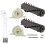 SPARES2GO Roller Brush Bar + End Caps for GTECH AirRam AR01 AR02 Maintenance Kit 1