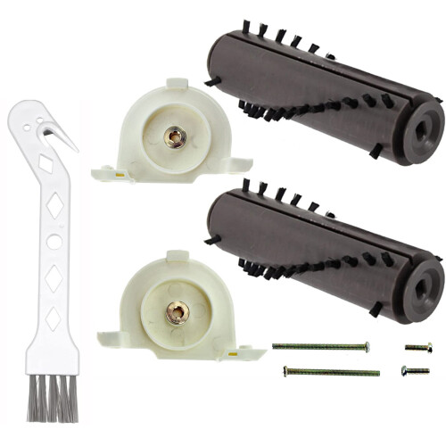 SPARES2GO Roller Brush Bar + End Caps for GTECH AirRam AR01 AR02 Maintenance Kit