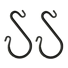 Steel S Hooks for Bird Feeders and Hanging Baskets (Set of 2)