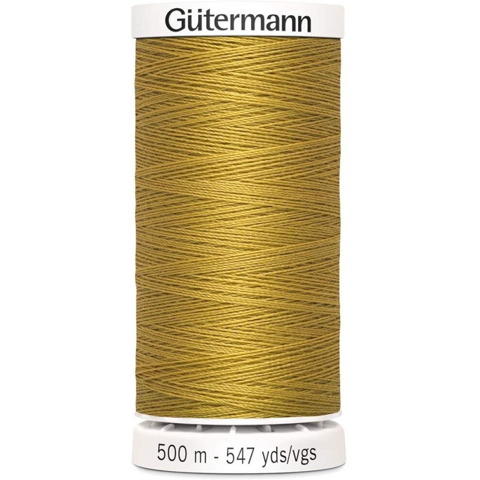 Gutermann Sew All Polyester Thread, 500mtr, Jeans Gold (0968), 5.5 x 3 x 3 cm