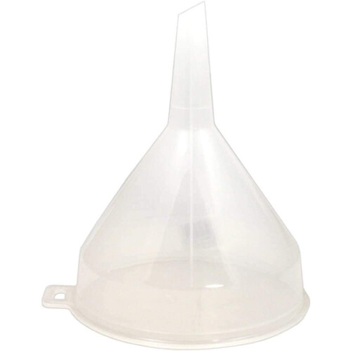Whitefurze 2 x Plastic Funnel 14cm Clear