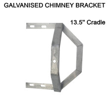 13.5" inch Galvanised Steel Chimney Mitre Cradle Mounting Bracket TV Aerial DAB