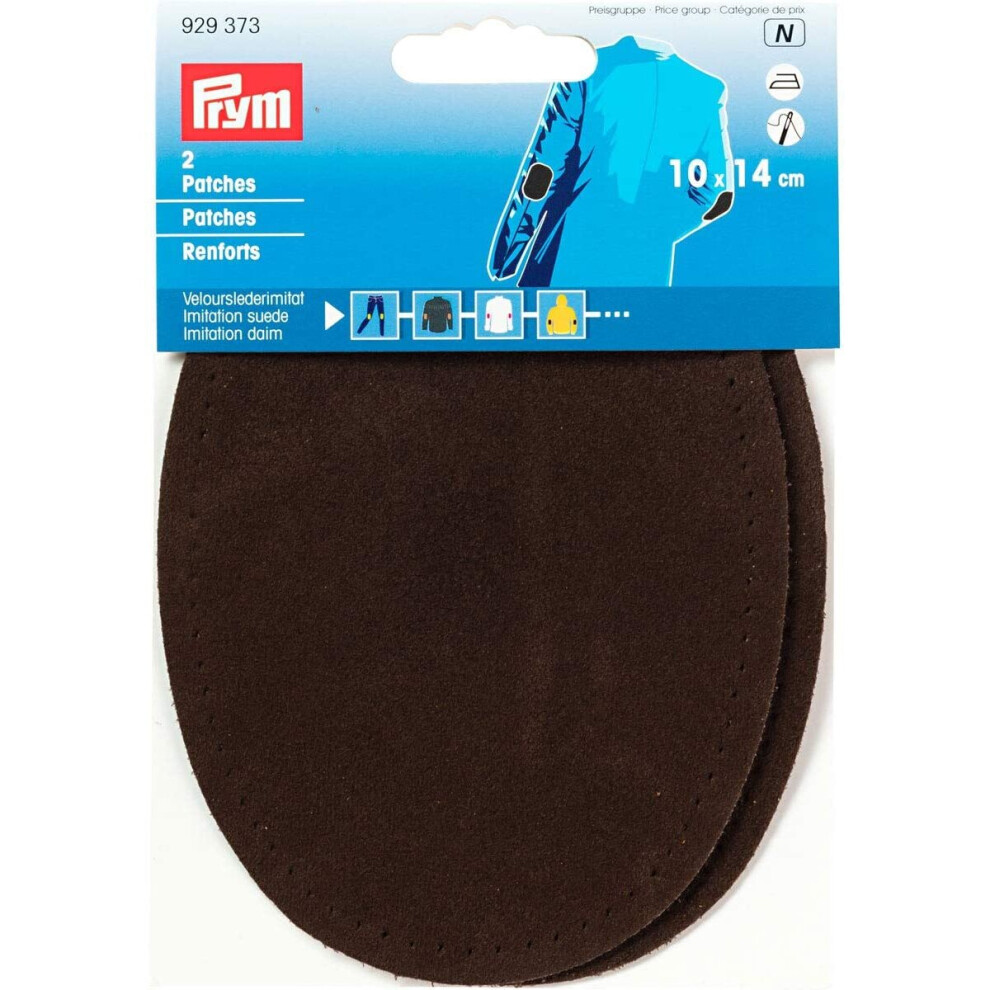 Prym Patches Imitation Suede For Ironing/Sewing On 14X10 Cm Dark/Brown