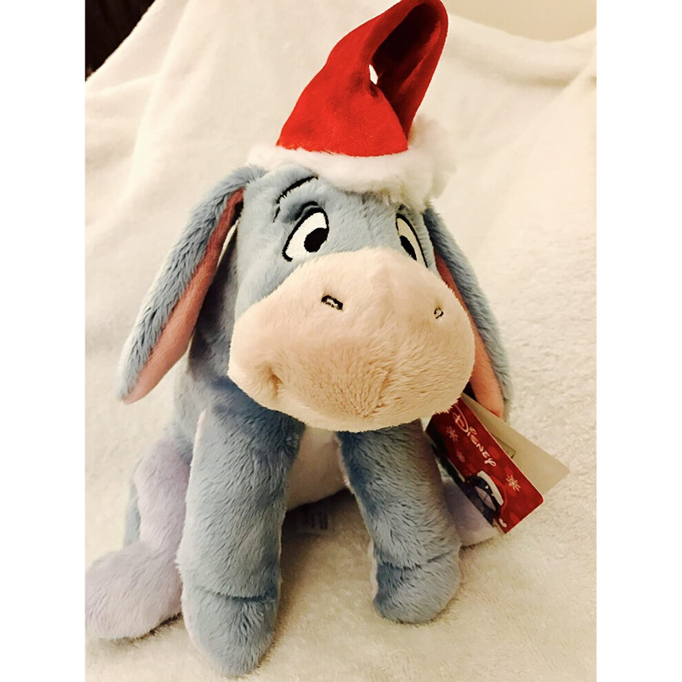 Disney Winnie The Pooh's Eeyore Christmas Holiday Soft Plush Doll Toy