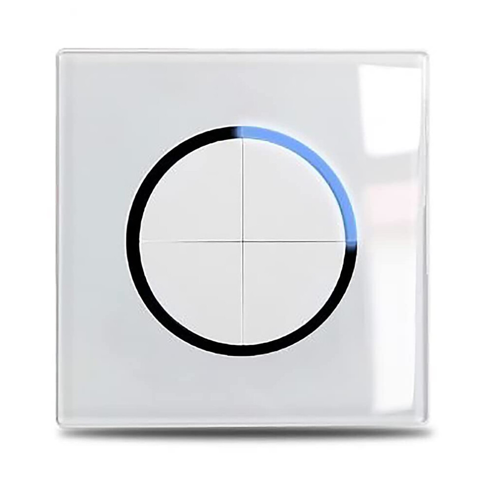 Photos - Other Electrical Equipment Circle white 4 gang 2 way Wall Light Switch Glass Step Light Curtain Impulse Momentary LED Indicatorcircle light switch HJ8U