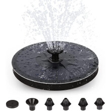 Solar Fountain Pump 2.2W Solar Water Pump with 7 Floating Nozzles Solar Pond Pump for Bird Bath, Fish Tank, Pond, Garden, Water...