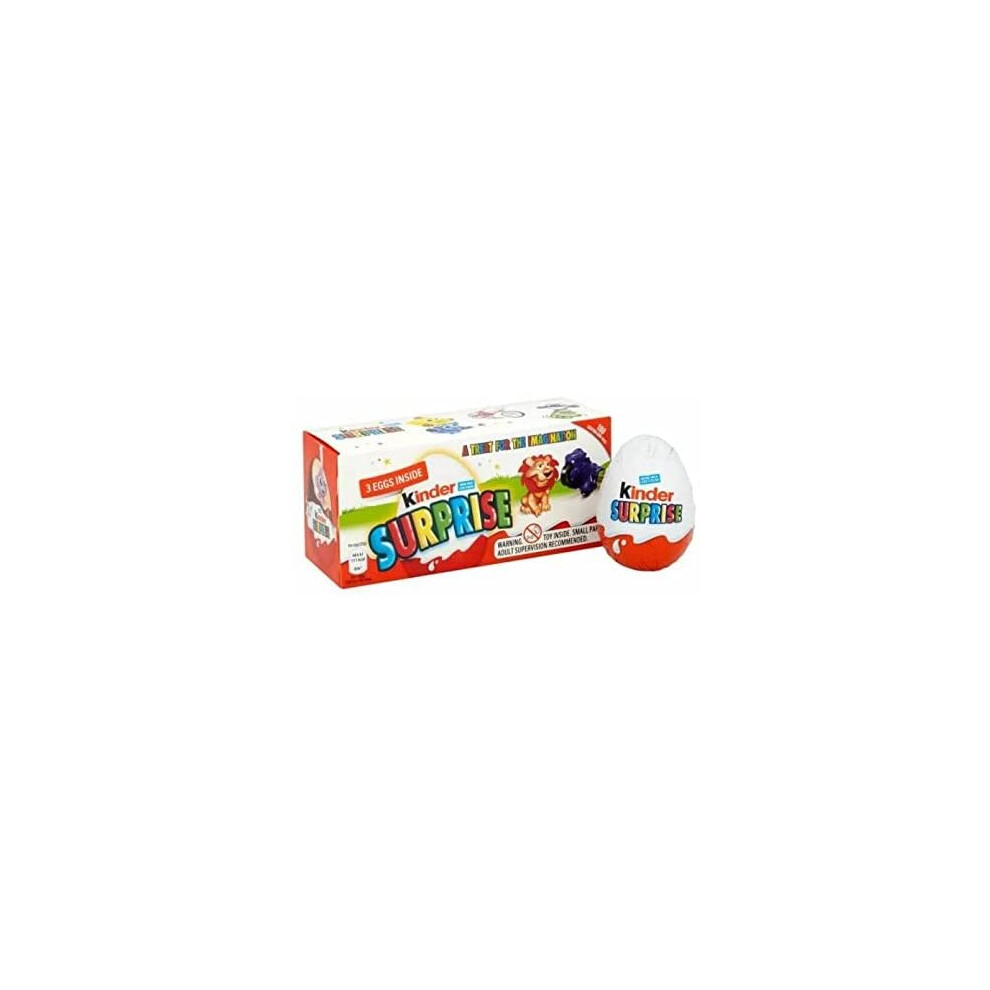 2x Kinder Surprise Multipack Chocolate Egg 3 Pack (6 Eggs x 20g) - Perfect for Easter 2022