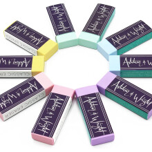 Ashton and Wright - Classic Eraser - Latex Free Plastic Rubber - Pack of 10 Pastel