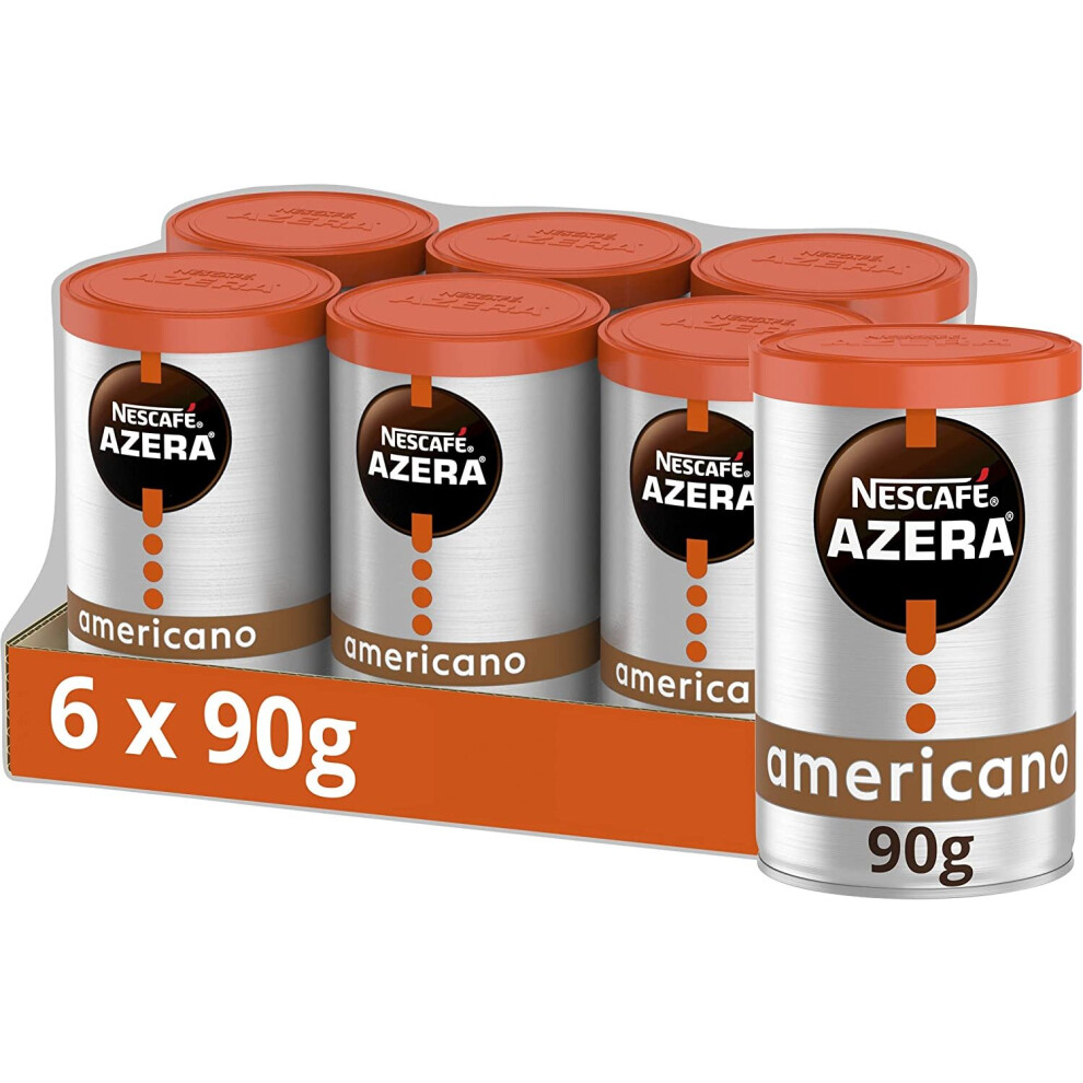 Nescafe Azera Americano Instant Coffee 90g (Pack of 6)